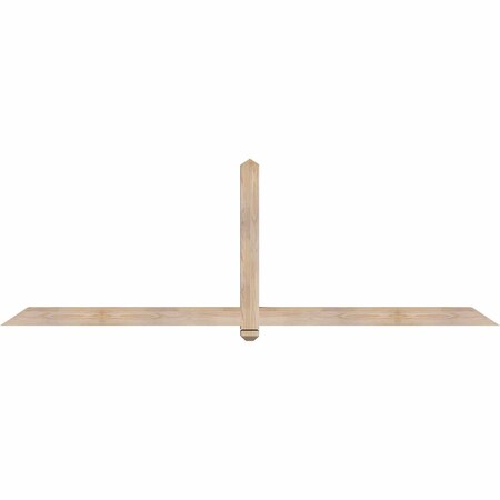 Ekena Millwork Eugene Smooth Timber Gable Bracket, Douglas Fir, 96"W x 32"H x 3 1/2"D x 3 1/2"F, 8/12 Pitch GBW096X32X0404EUG00SDF